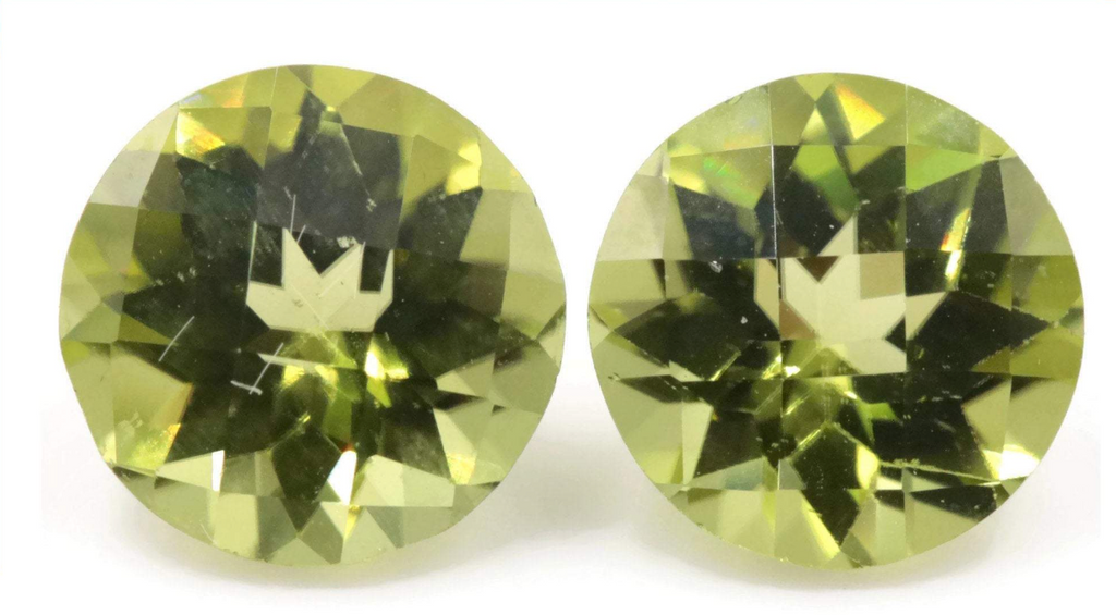 Peridot Natural Peridot Green Peridot Peridot Gemstone August Birthstone DIY Jewelry Supplies Peridot RD 6mm 1.80ct SKU:113021-Planet Gemstones
