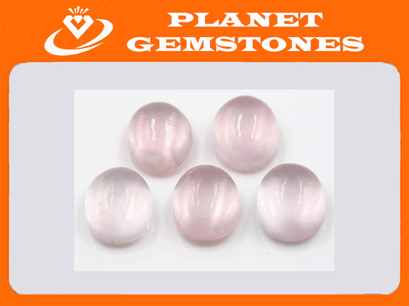Rose Quartz Oval 12x13mm-Planet Gemstones
