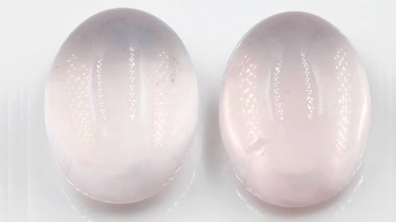 Natural Rose Quartz Gemstone Rose Quartz Stones Pink Quartz Stone QUARTZ pair, oval cabochon, 14x10mm, 14ct DIY Jewelry SKU:12874-Planet Gemstones